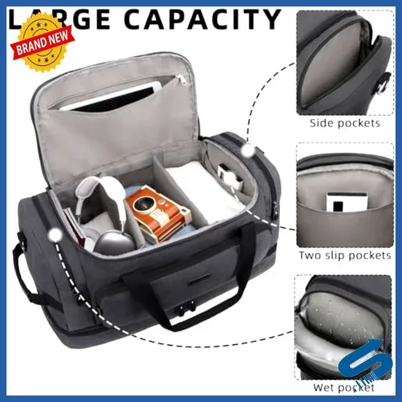 Water Resistant Canvas Travel Duffel Bag Airline Approved Carry On Luggage